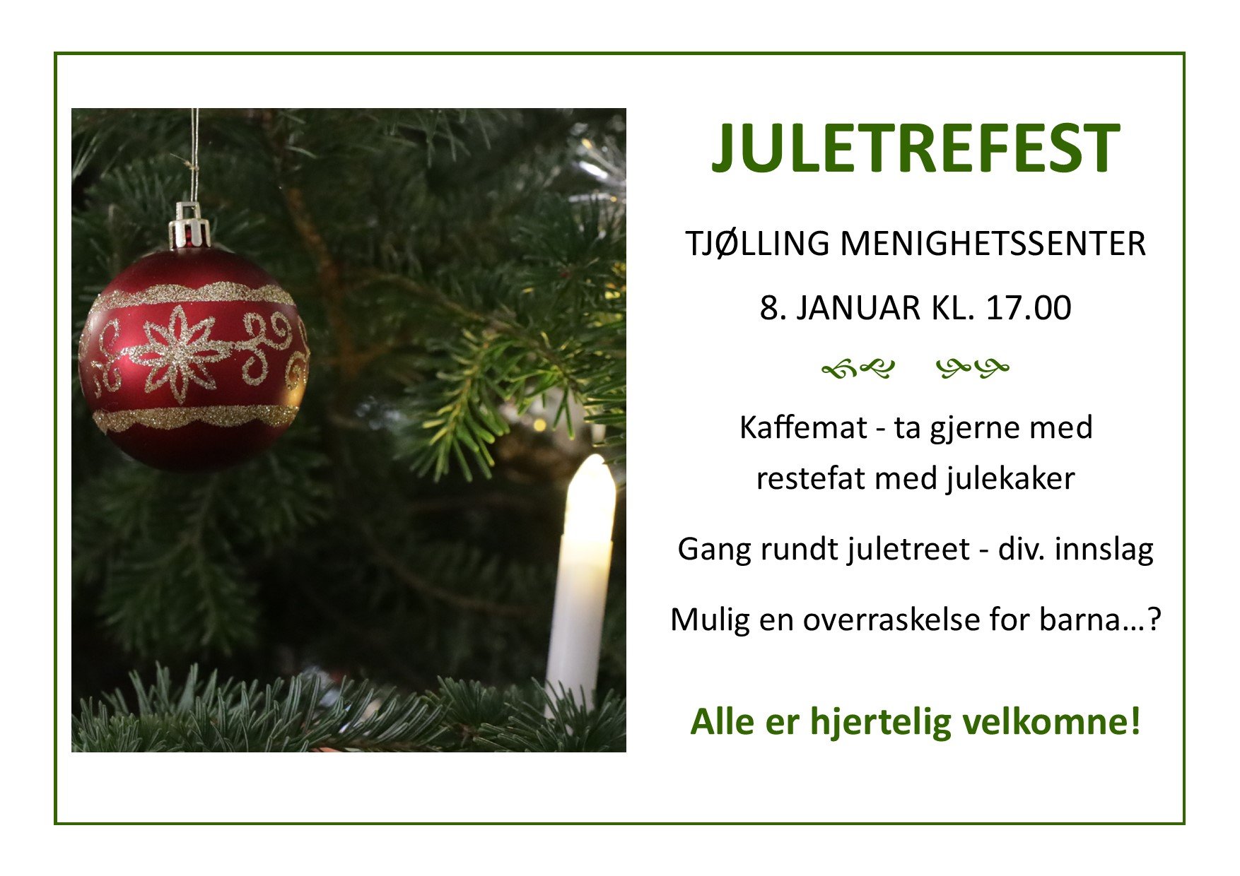 Juletrefest Tjølling - Larvik Kirkelige Fellesråd